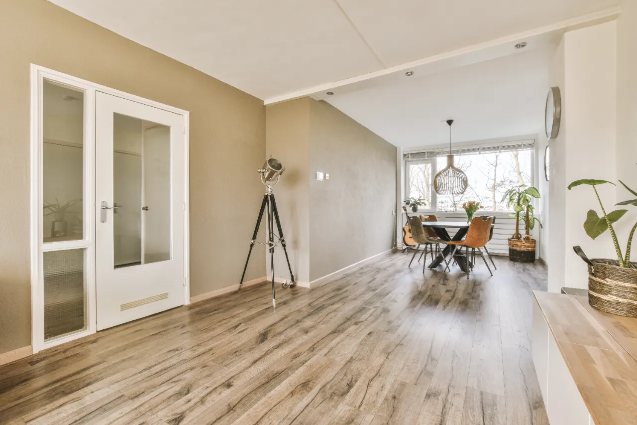 Interior painting in a dining room