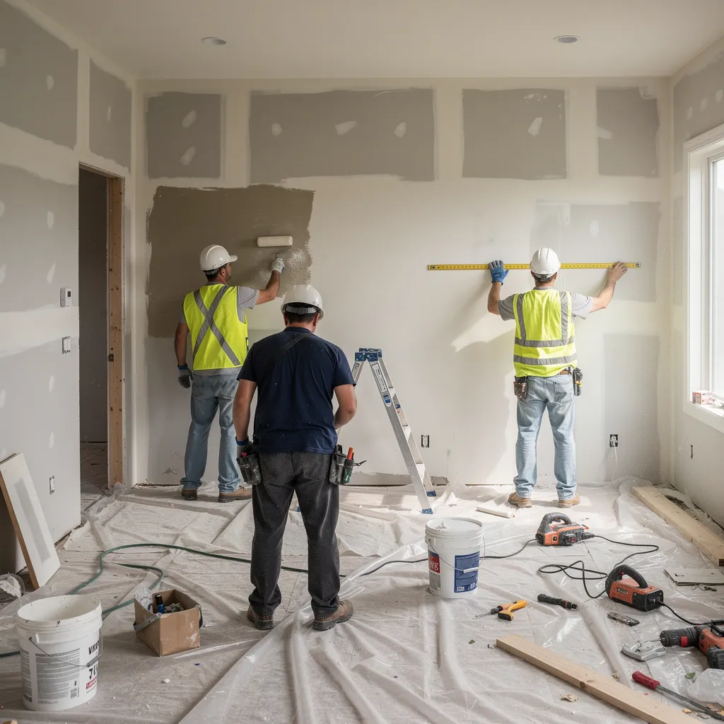 Dago's Home Improvement crew working on a remodel in New York